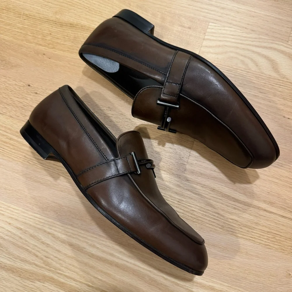 TOD'S | Doppia Double  Leather Bit Loafer ~ Size 6.5 ( 40/41)